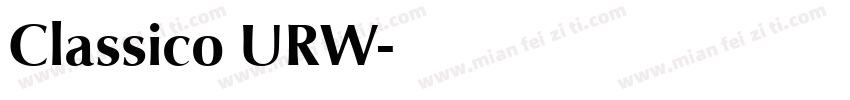 Classico URW字体转换